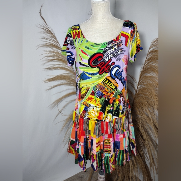 Jams World Dresses & Skirts - Jams world Print vintage dress Hawaiian multi color